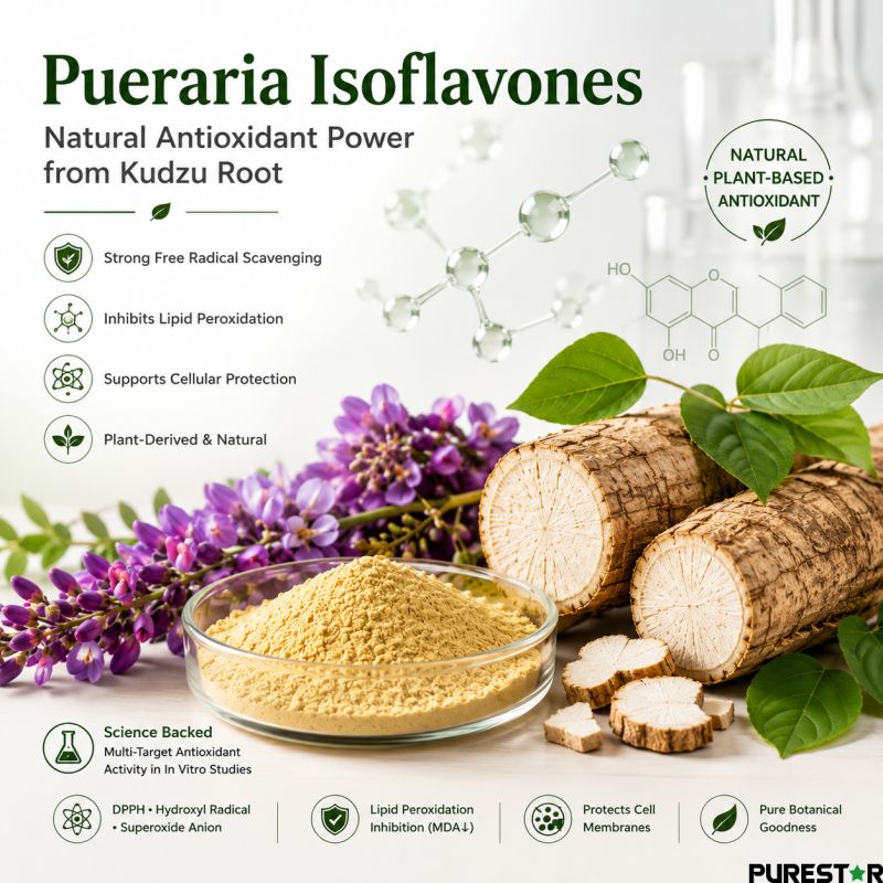 Why Are Pueraria Isoflavones Considered Important Natural Antioxidants?