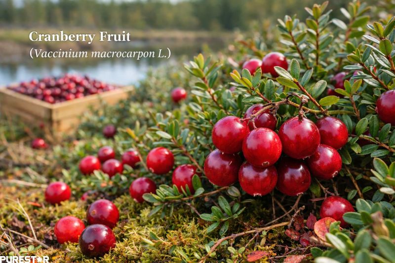 Cranberry fruit (Vaccinium macrocarpon L.) as the natural botanical source of cranberry extract used in functional ingredient applications