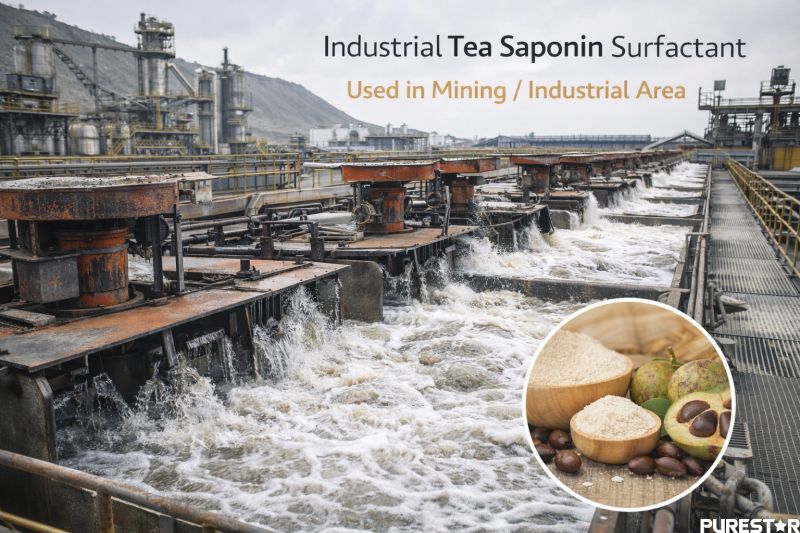 Camellia oleifera seed extract tea saponin industrial surfactant used in mining flotation and industrial processing, natural tea saponin flotation agent and emulsifier Camellia oleifera seed extract tea saponin industrial surfactant used in mining flotation and industrial processing, natural tea saponin flotation agent and emulsifier