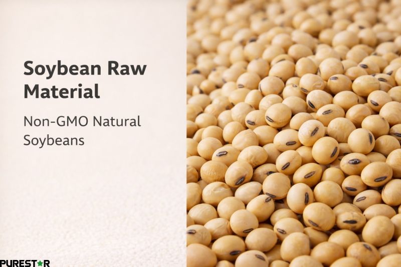 Natural soybeans used as raw material for producing soybean extract and soy isoflavones