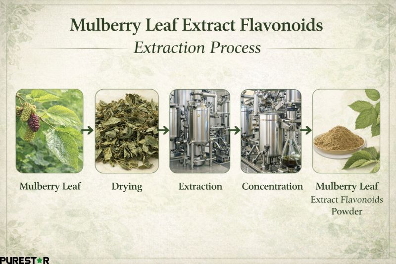 Mulberry Leaf Extract Flavonoids extraction process from mulberry leaf to powder