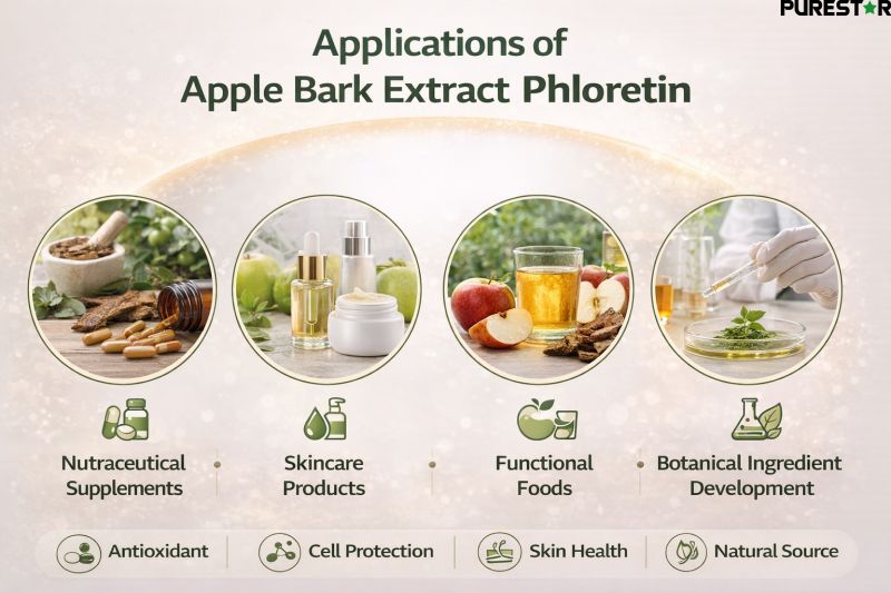 Applications of Apple Bark Extract Phloretin in nutraceutical skincare and functional food formulations